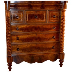 Antique 19th Century Scottish Mahogany Chest of Drawers