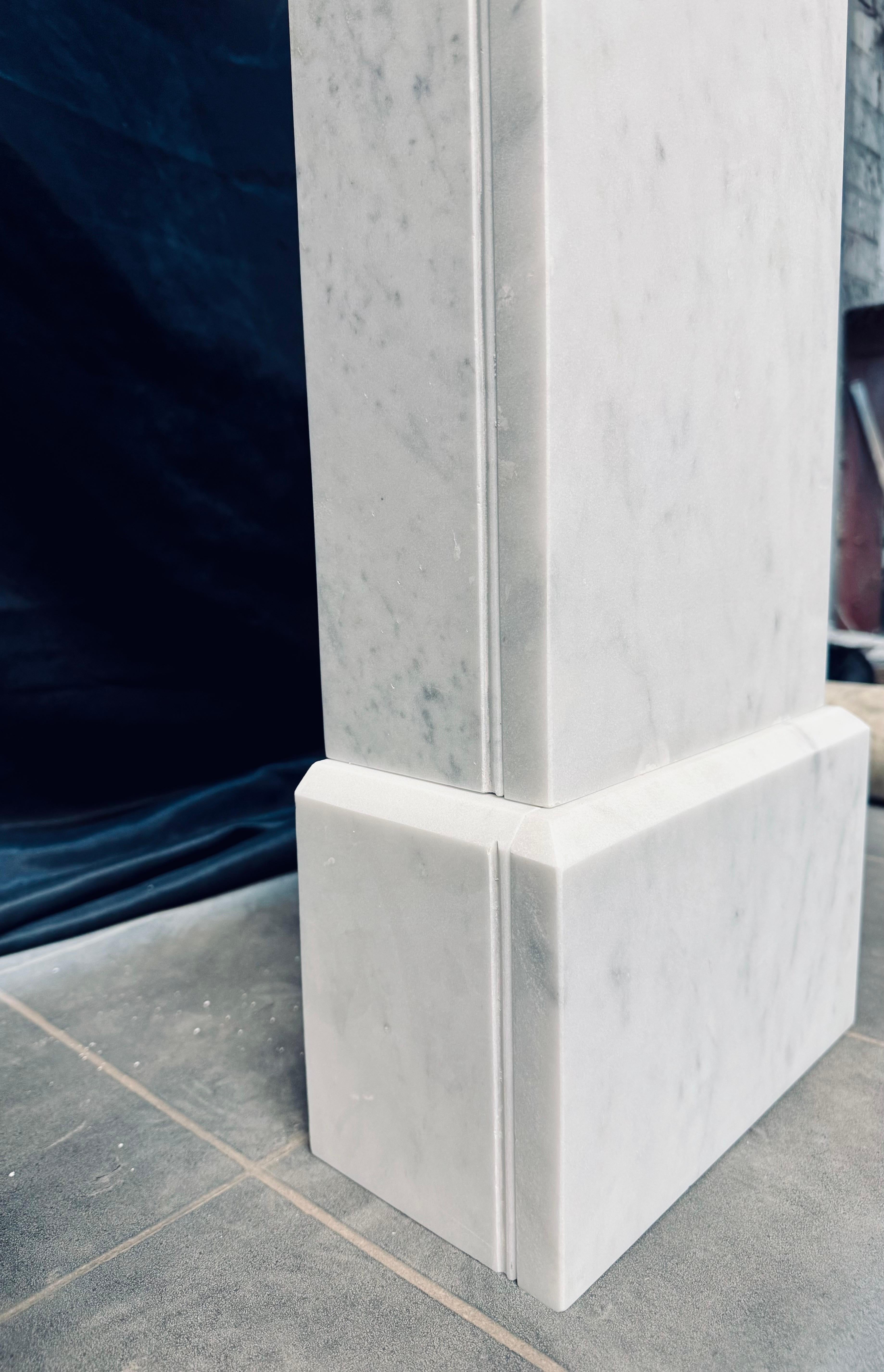 Mid-19th Century 19th Century Scottish Mid Victorian Marble Fireplace Surround. For Sale