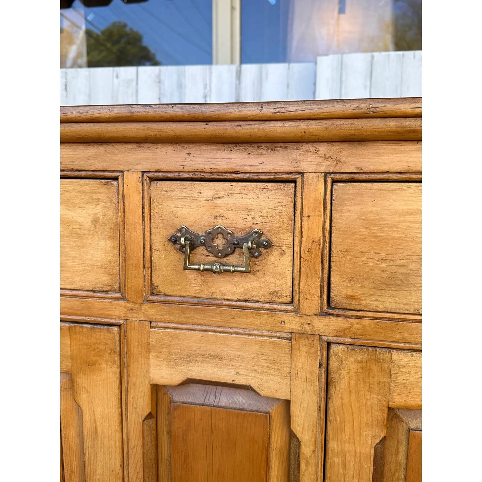 Late 19th Century 19th Century Scottish  Pine Cupboard For Sale
