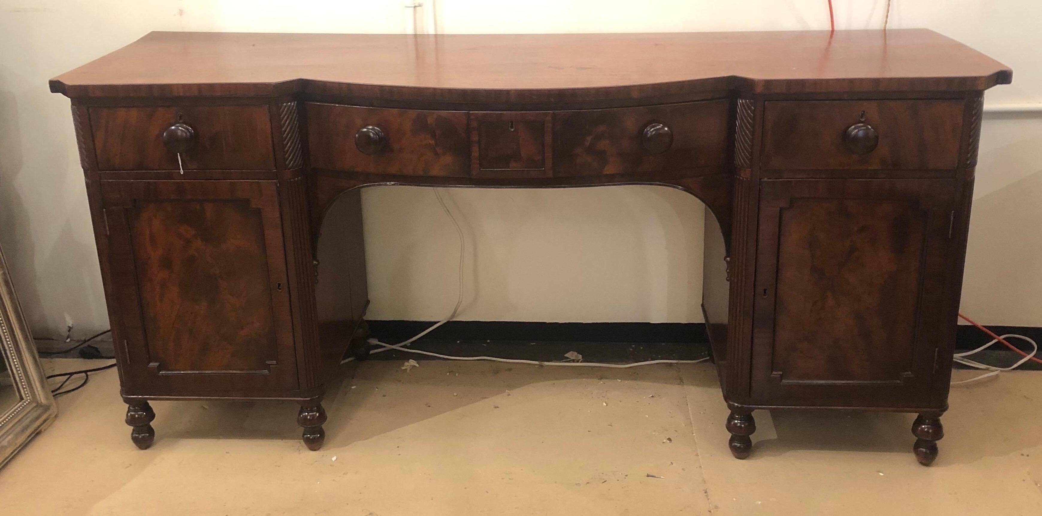 19th Century Scottish Regency Mahogany Sideboard For Sale 7