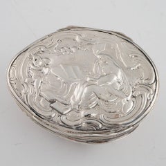 19th Century Scottish Silver Mounted Cowrie Shell Snuff Box