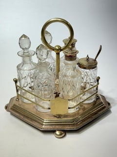 Tantalo scozzese del XIX secolo in argento e vetro tagliato