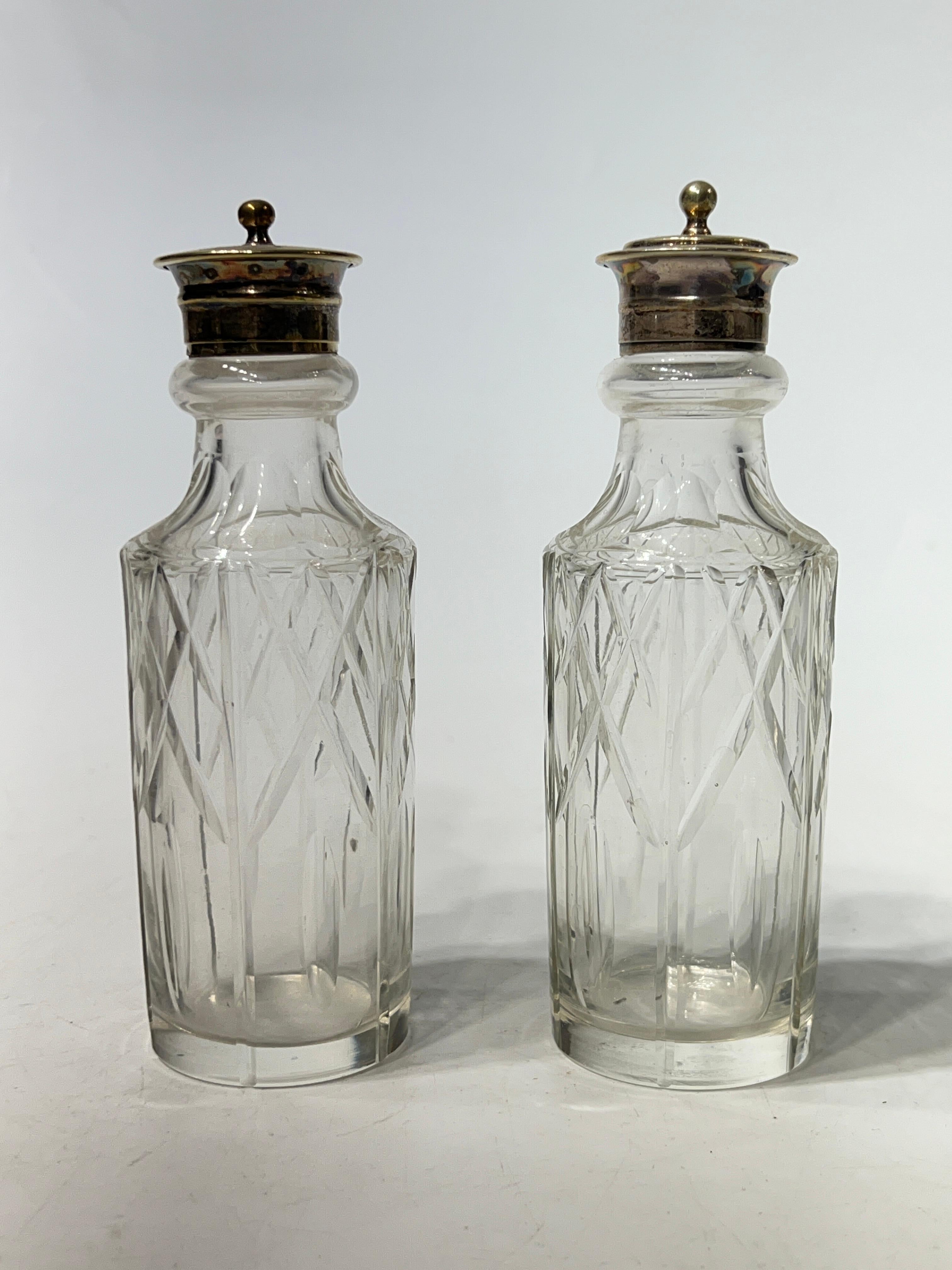 19th Century Scottish Silver Plate and Cut Glass Tantalus 2