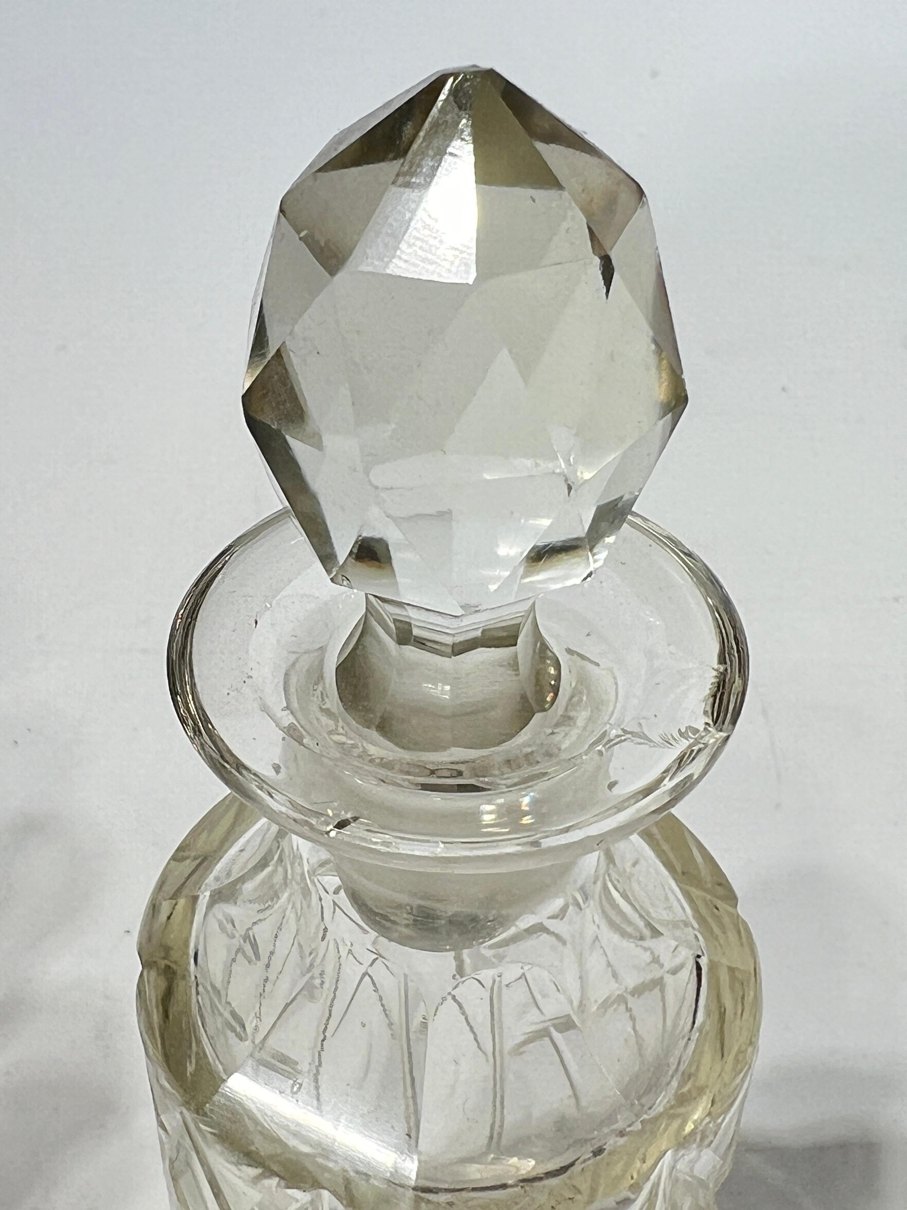 19th Century Scottish Silver Plate and Cut Glass Tantalus 5