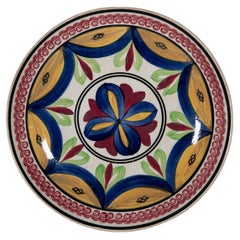 Antique 19th Century  Scottish Spongeware Plate