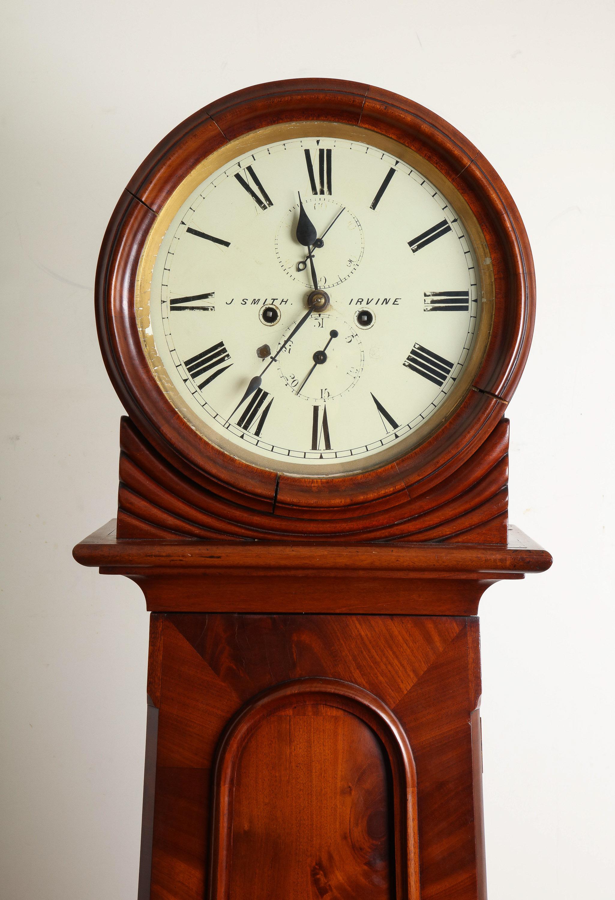 19th Century Scottish Tall Case Clock In Good Condition In New York, NY