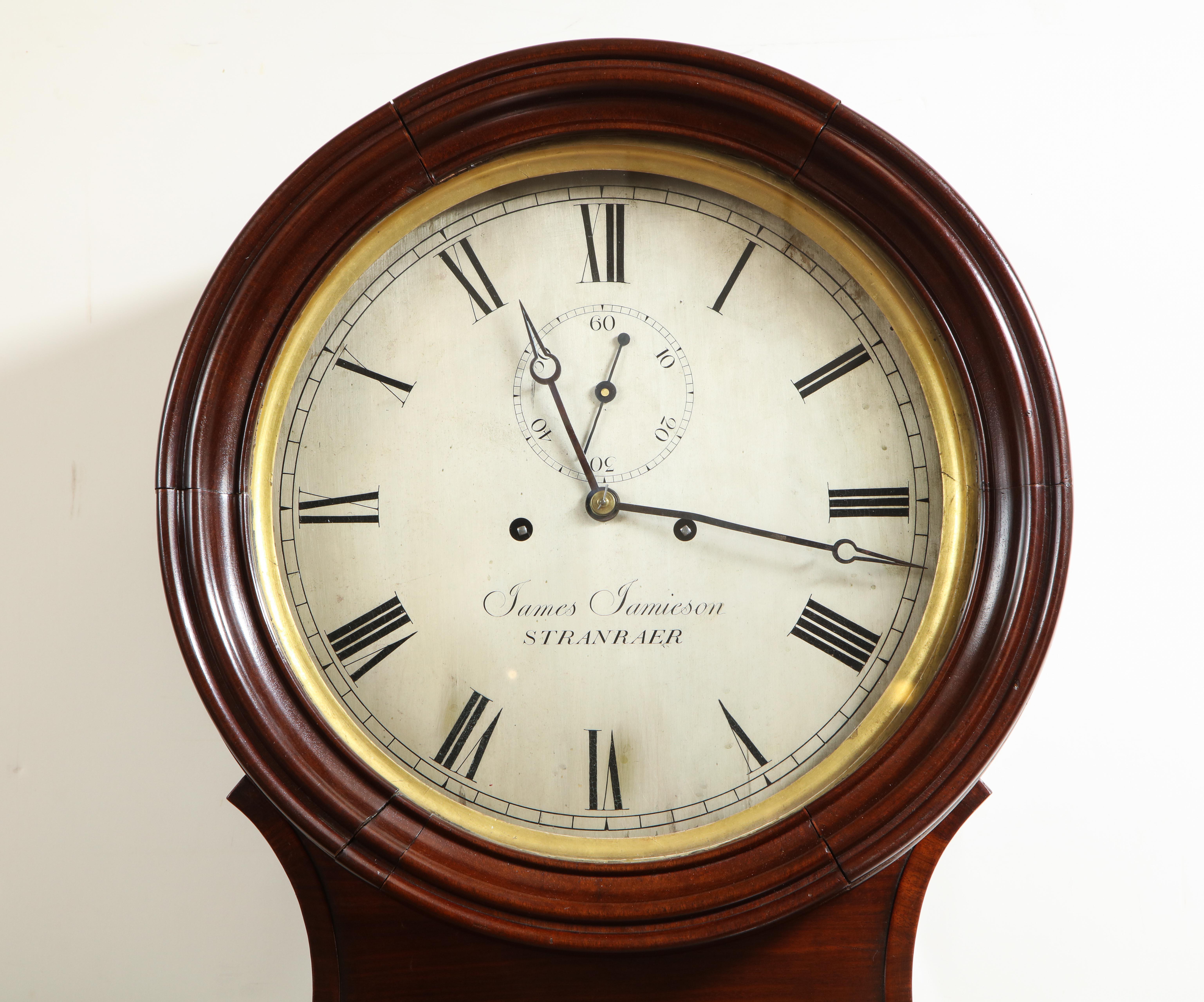 Mahogany 19th Century Scottish, Tall Case Clock