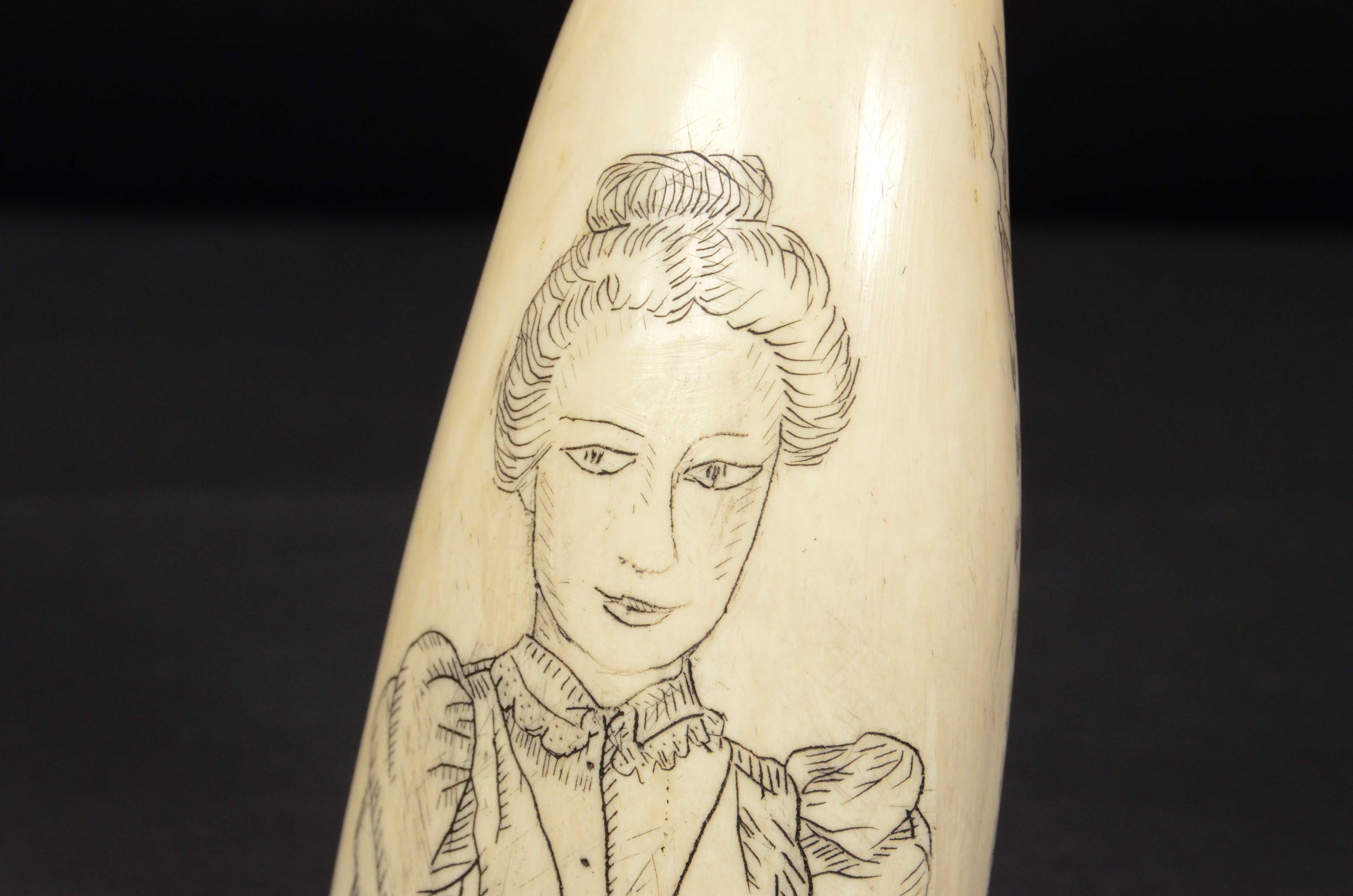 scrimshaw whale tooth