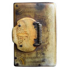 Caja de rapé Scrimshaw del siglo XIX