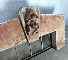 19th Century Sculpted Cast Iron Window Guards Ornaments