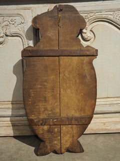 19th Century Sculpted Oak Bas Relief Panel from France