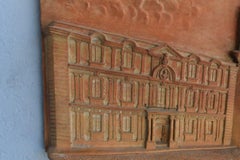 19th Century Sculpture Architectural Perspective in Low Relief by Gondran