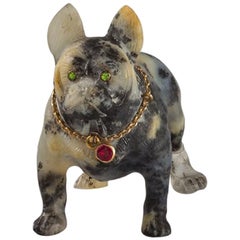 19th Century Sculpture of a French Bulldog