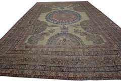 19th Century S.E Persian Kirman Laver Carpet