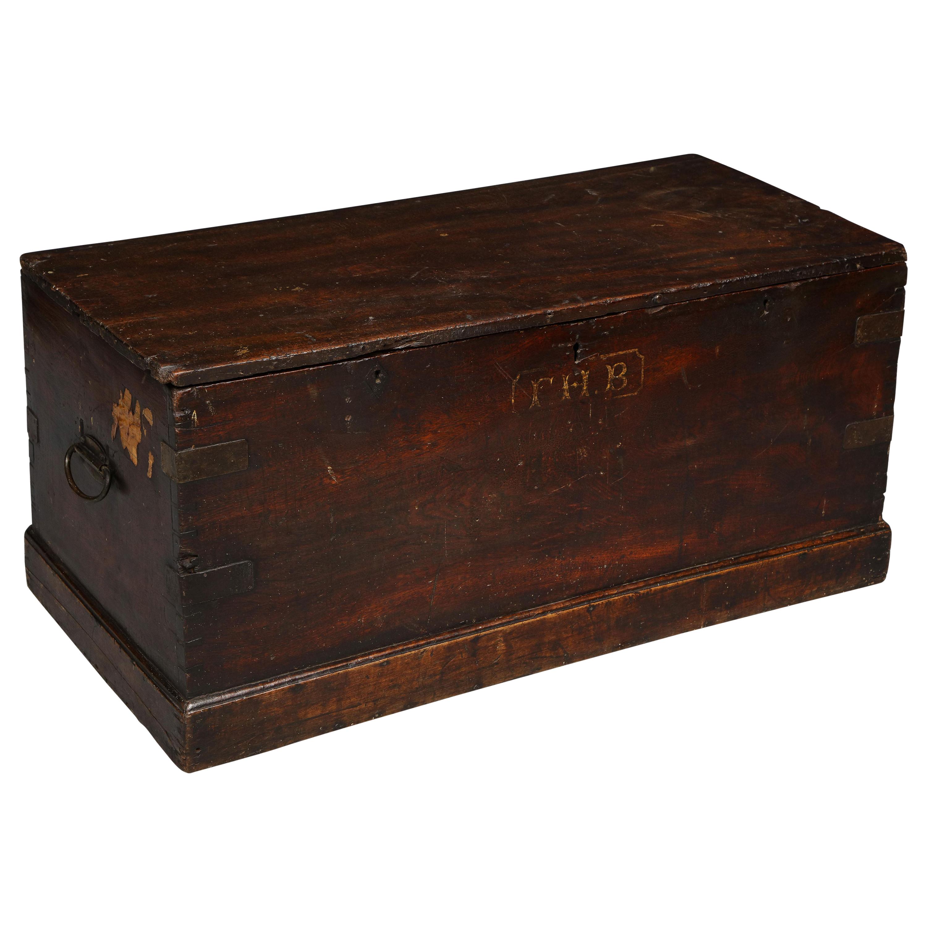 19th Century Seaman's Chest For Sale