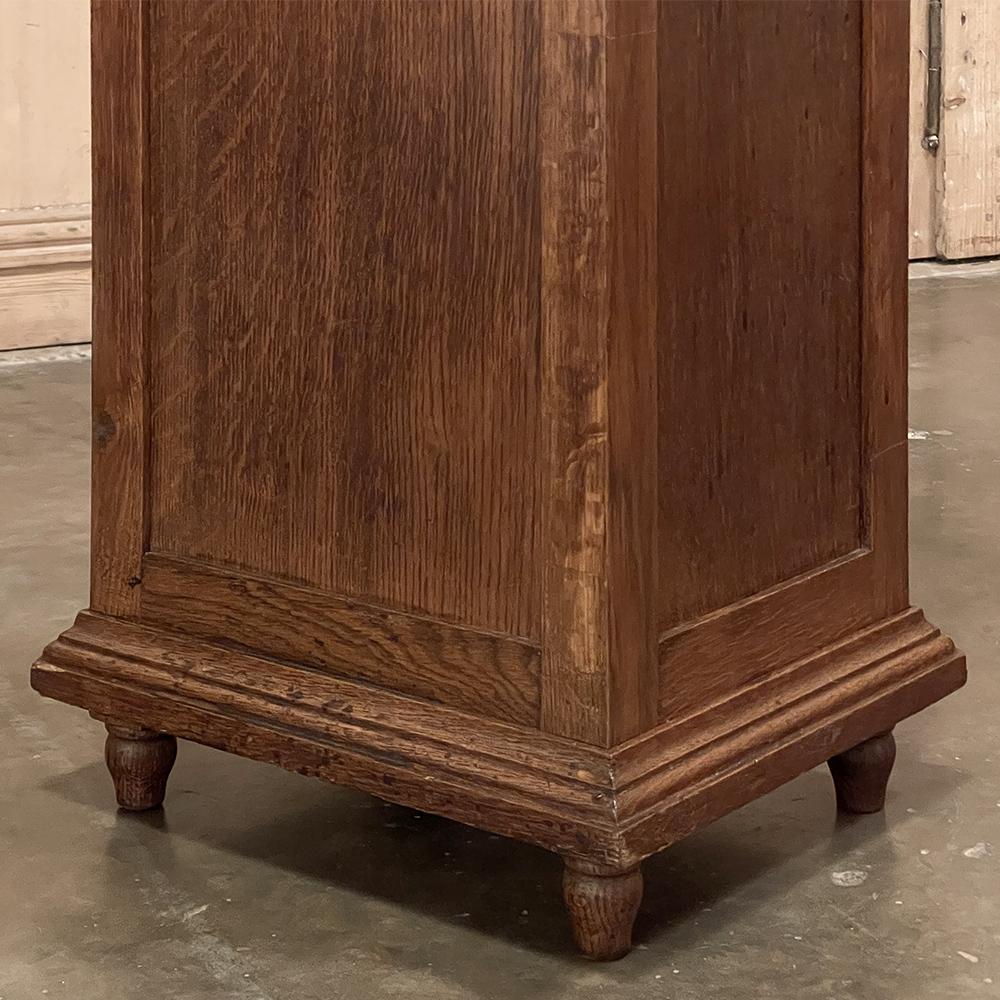 19th Century Second Empire Pine Marble Top Nightstand For Sale 4