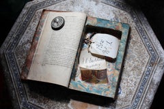 19th Century Secret Leather Bound Book Box