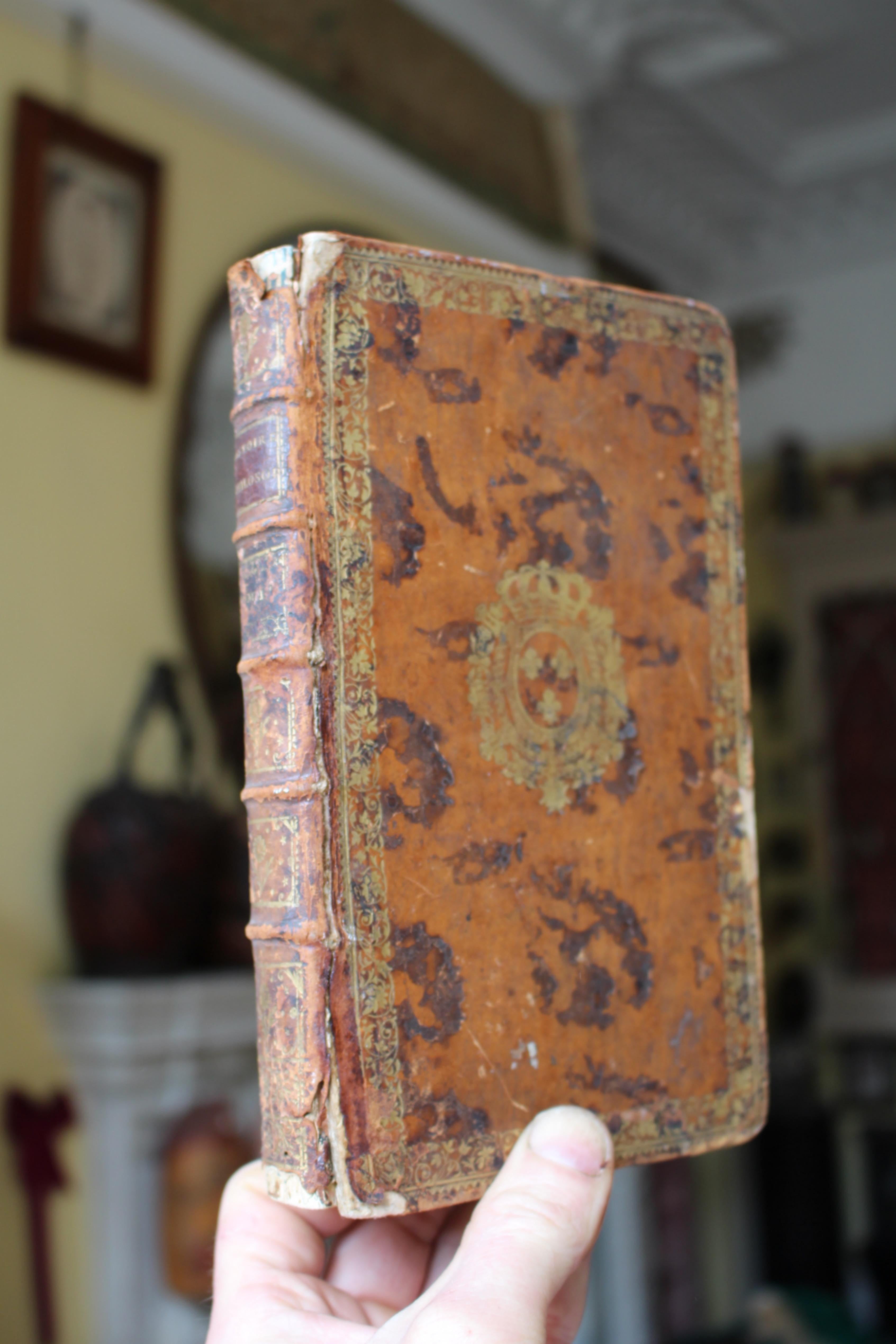 19th Century Secret Leather Bound Book Box For Sale 2
