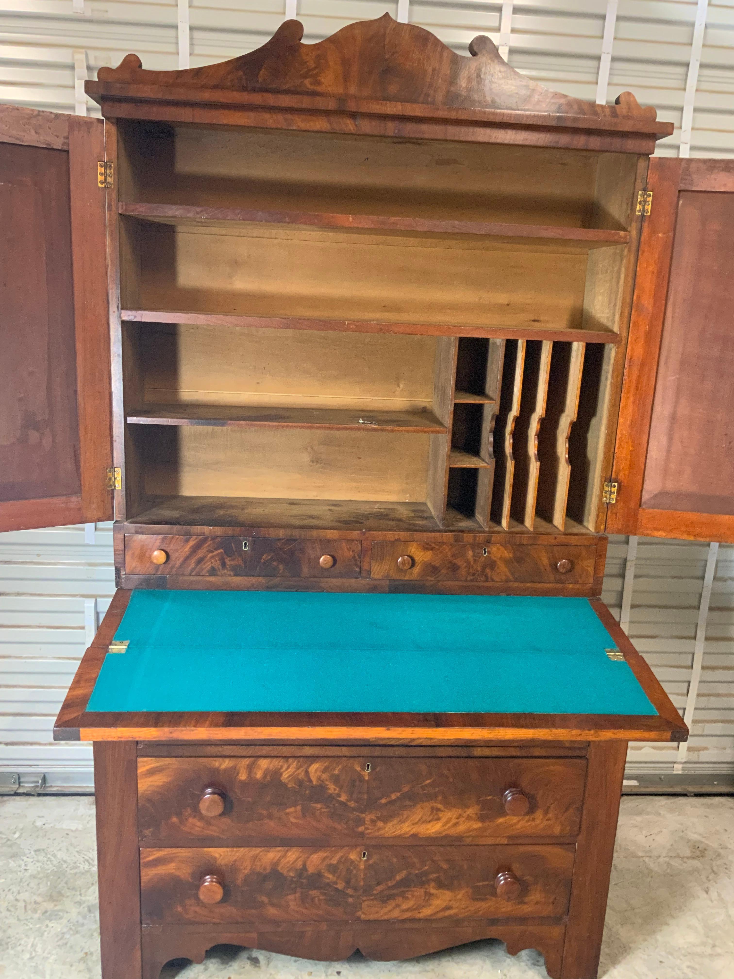 American 19th Century Secretary Desk For Sale
