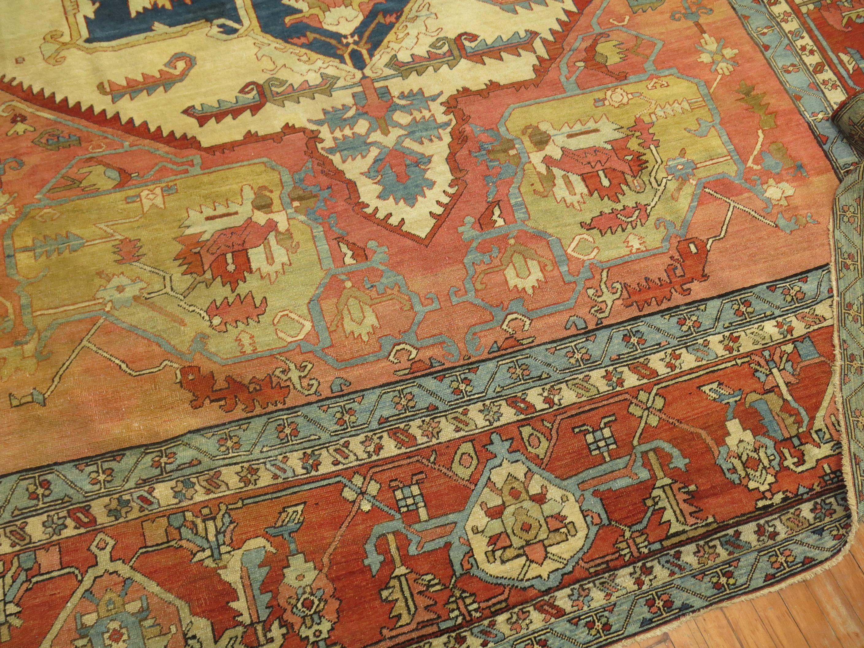 19th Century Serapi Rug For Sale 3