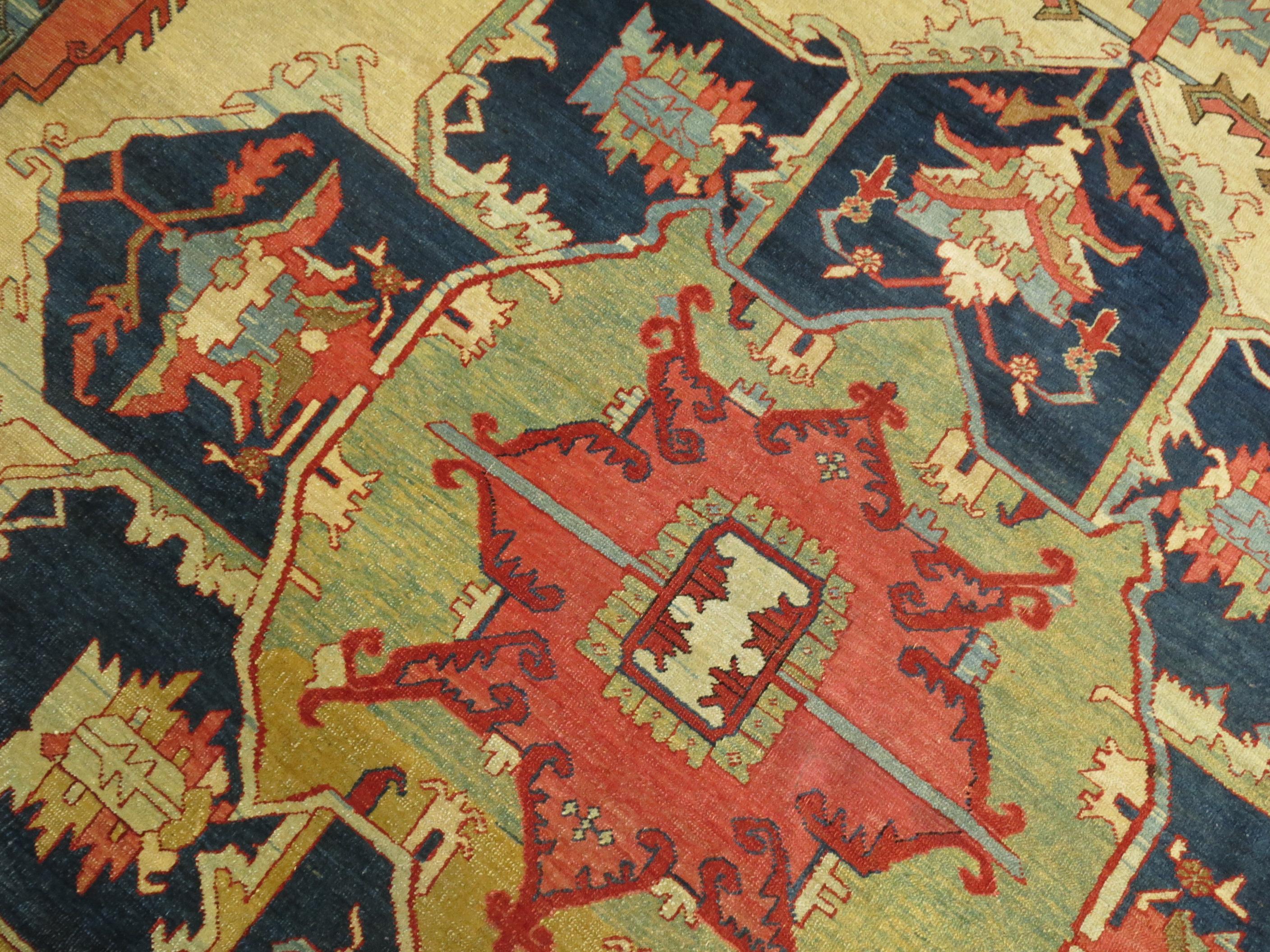 19th Century Serapi Rug For Sale 8