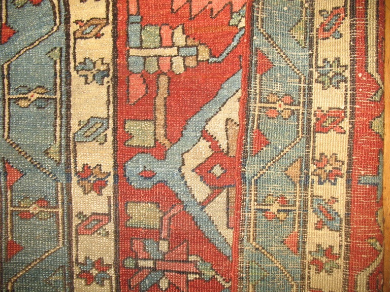 Persian 19th Century Serapi Rug For Sale