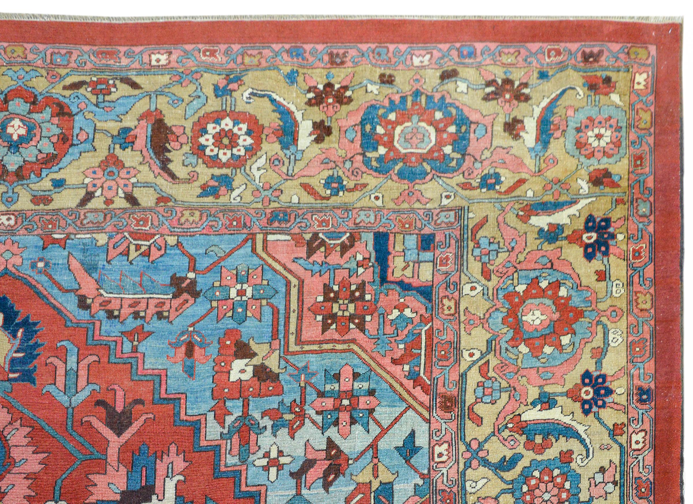 19th Century Serapi Rug 1