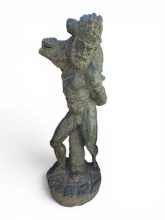 19th Century Serpentine Sculpture of Hercules