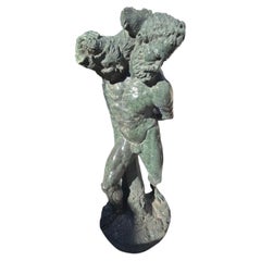 19th Century Serpentine Sculpture of Hercules