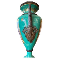 Lampada con montatura in bronzo del XIX secolo