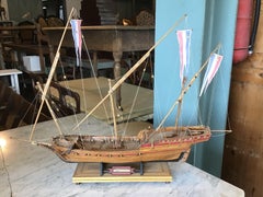 19th Century Set of 10 English Wood Vessel and Ship Models, 1890s