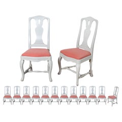 19th Century Set of 12 Side Chairs Circa 1880