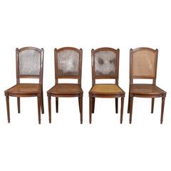 19th Century Set of 4 French Louis XVI Style Chairs
