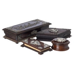 19th Century - Set of 4 Silver Desk Accessories