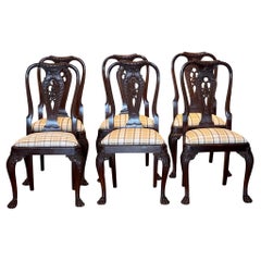 Ensemble de 6 chaises en acajou du 19e siècle