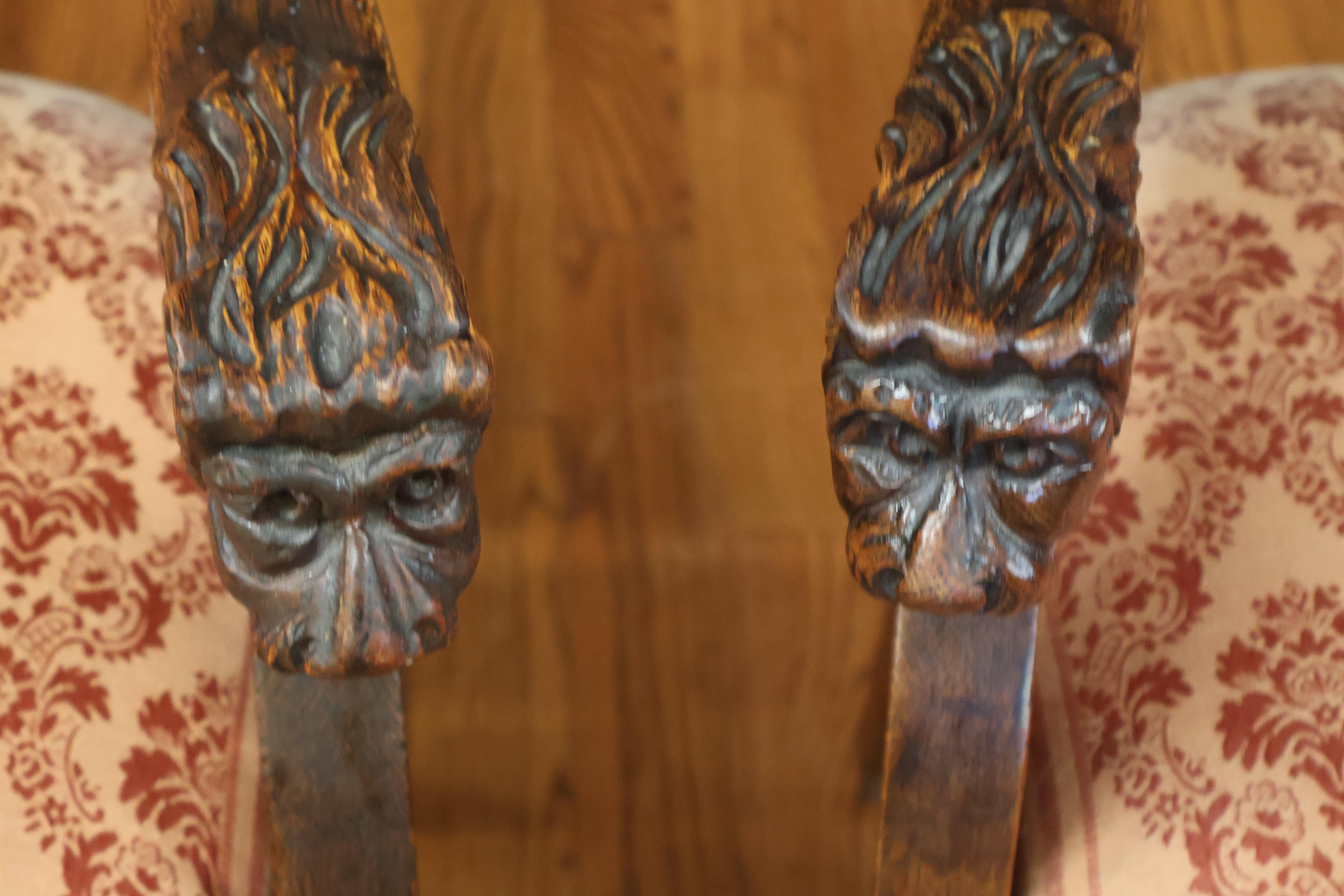 Set di 6 sedie da pranzo intagliate in stile rinascimentale in Oak Tiger del 19° secolo in vendita 12