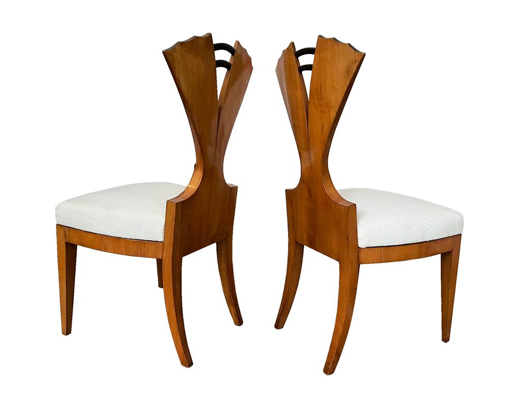19th Century Fine Set of Six Biedermeier Chairs. Vienna, Circa. 1820-25. 6