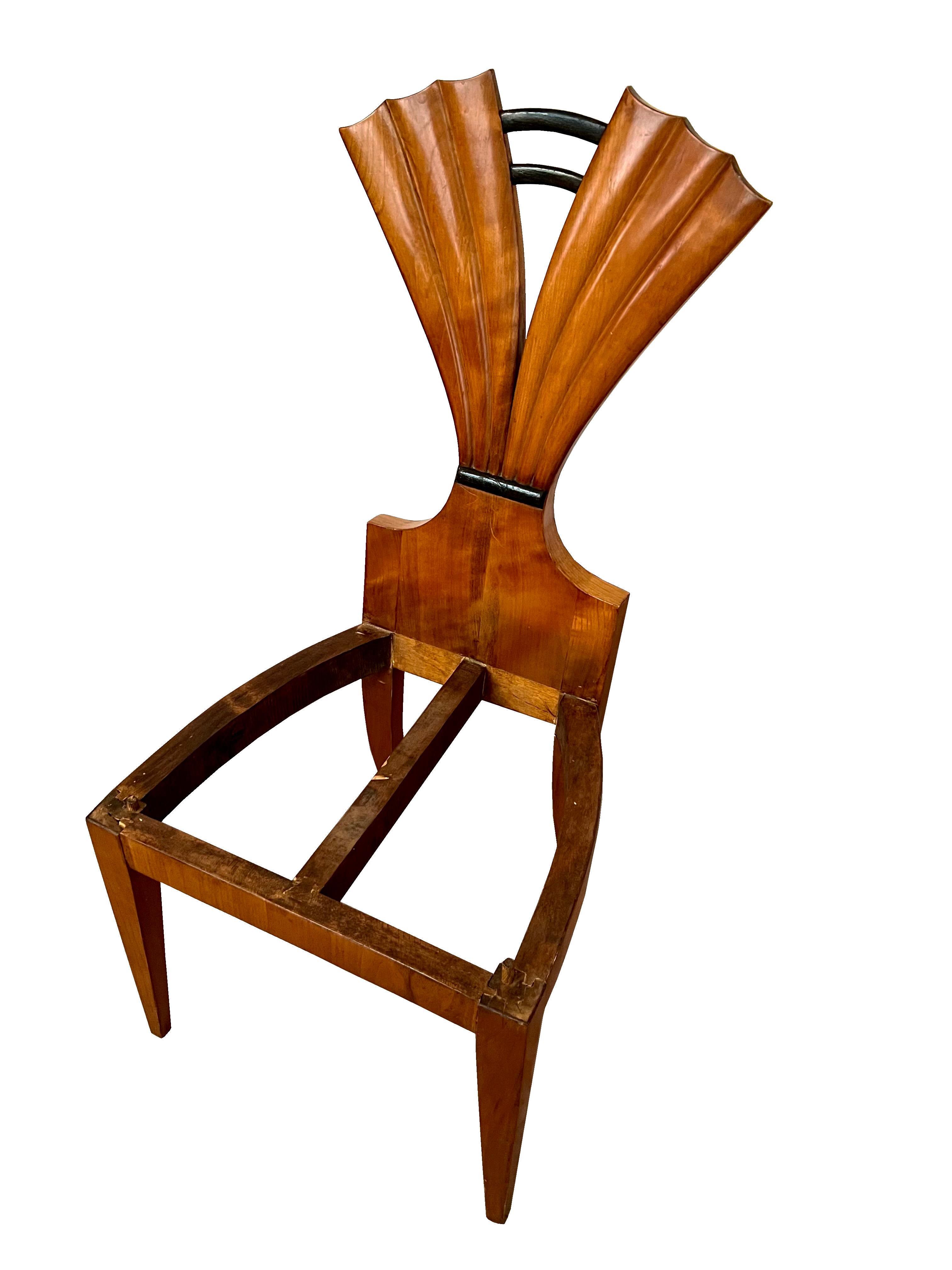 19th Century Fine Set of Six Biedermeier Chairs. Vienna, Circa. 1820-25. 7