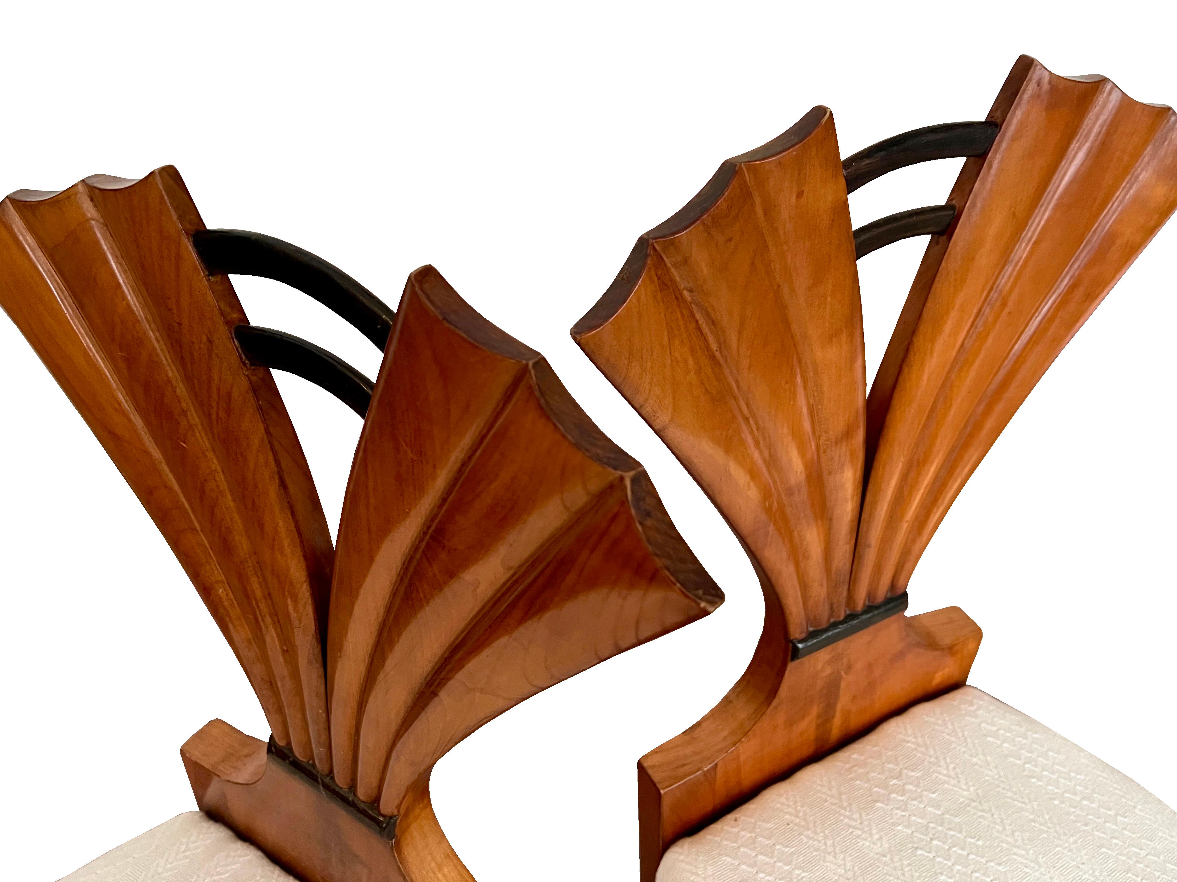 19th Century Fine Set of Six Biedermeier Chairs. Vienna, Circa. 1820-25. 8