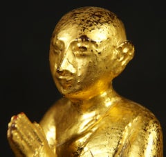 19th century Set of antique monk statues from Burma