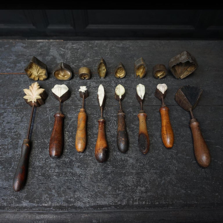19th Century Set of Eight Corsage Flower Irons from France at 1stDibs