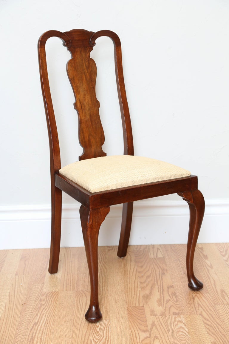 19th Century Set of Eight Queen Anne Style Dining Chairs at 1stDibs