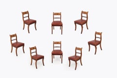 19th Century Set of Eight Regency Period Dining Chairs