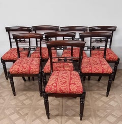 19th Century Set of Eight William IV Period Rosewood Dining Chairs