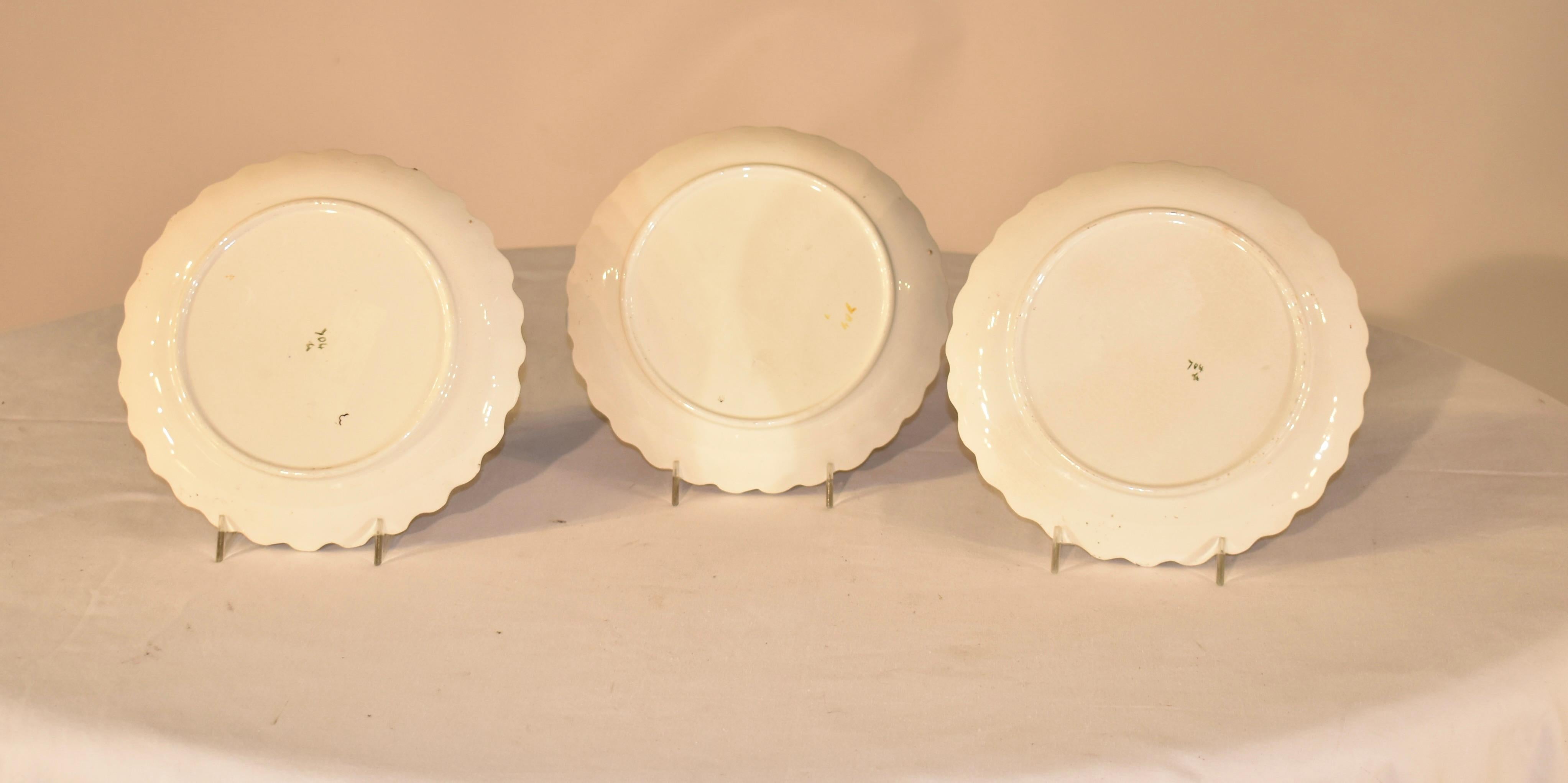 Conjunto de placas inglesas de transferencia del siglo XIX en venta 1