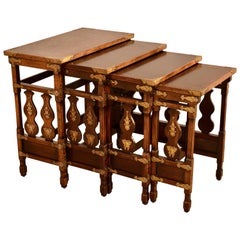 Antique 19th Century Set of Four Nesting Tables