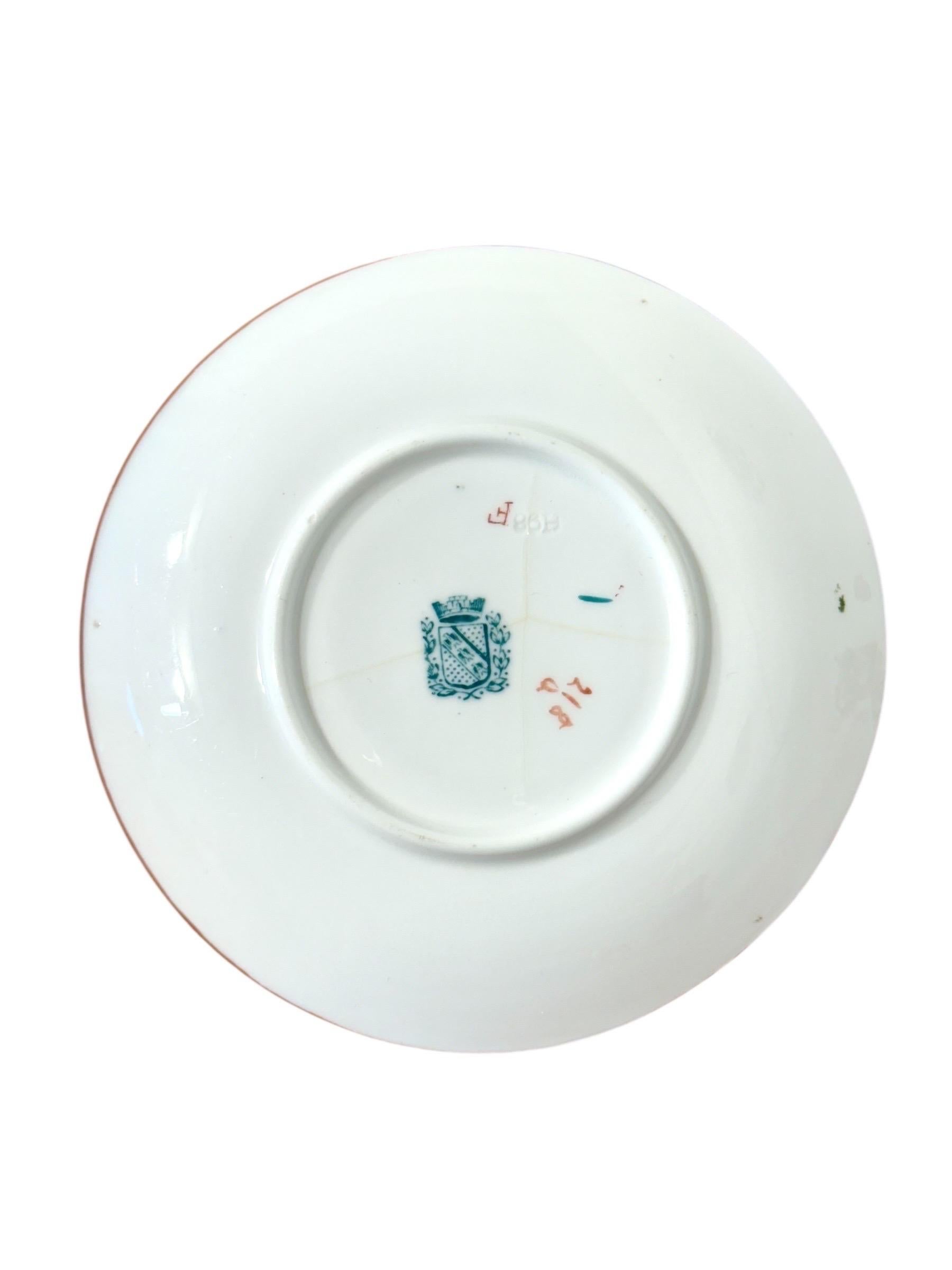 Set di quattro tazze e piattini demitasse policromi Samson Paris del XIX secolo in vendita 6