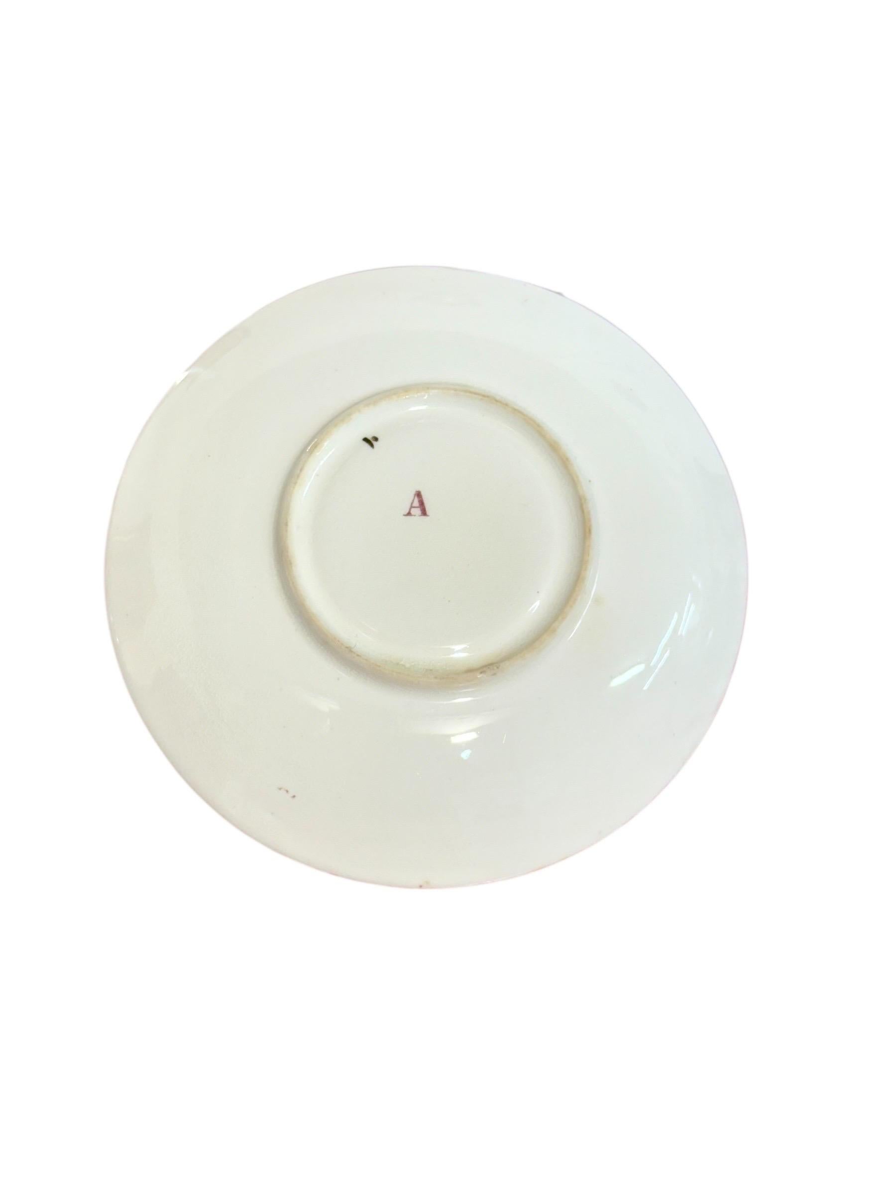 Set di quattro tazze e piattini demitasse policromi Samson Paris del XIX secolo In condizioni buone in vendita a LA CIOTAT, FR