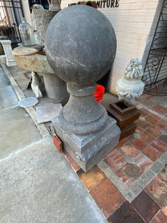 19th Century Set of Large Belgium Bluestone Finials