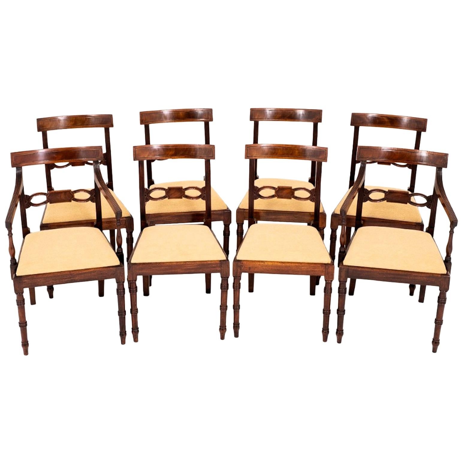 19th Century Set of Regency Mahogany Dining Chairs